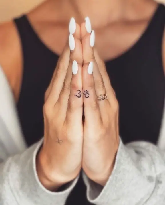 single needle finger tattoos