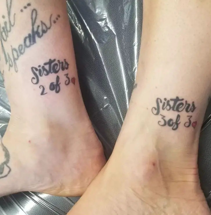 sisters tattoos with dates