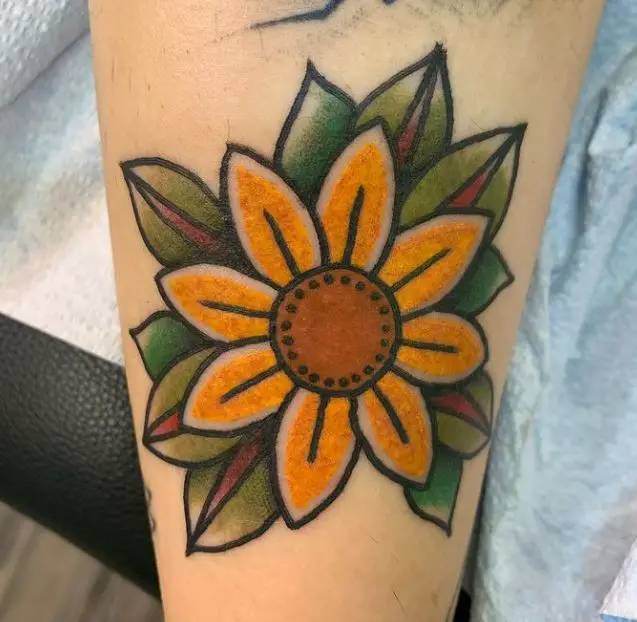 sunflower drawing tattoo
