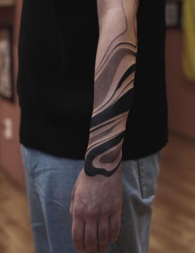 Abstract Sleeve Tattoo