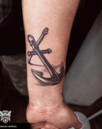Anchor Tattoo For Wrist