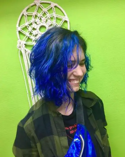 Azure Blue Ombre Hairstyle