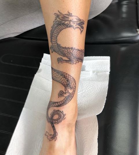 Black Dragon Tattoo Piece