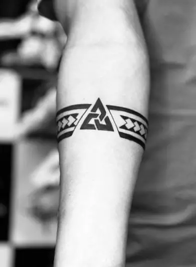 Black Ink Forearms Tattoo