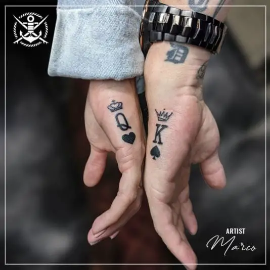 15 Stylish King and Queen Tattoos For The Best Couples in 2023  Best  couple tattoos Couples tattoo designs Queen tattoo