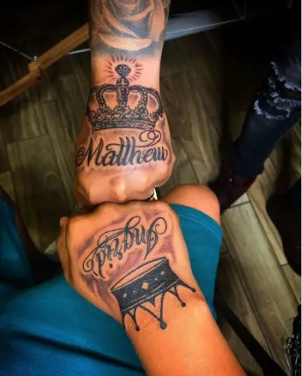 Crowned Names Tattoo