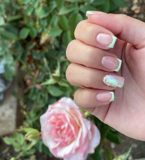 Cute Mint Green Mani