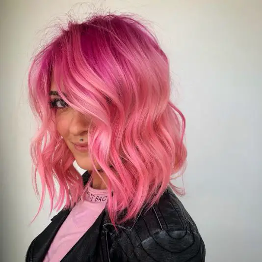 Dark to Light Pink Ombre Hair