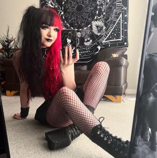 Red and Black Gothic Hair