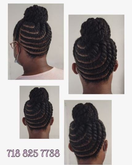 Double Twist With High Bun