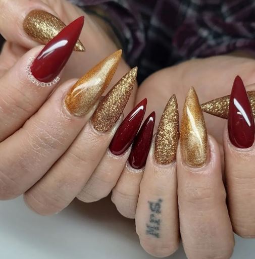 Elegant Stiletto Nail Design