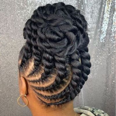 40 Elegant Natural Hair Updos For Black Women  Coils and Glory