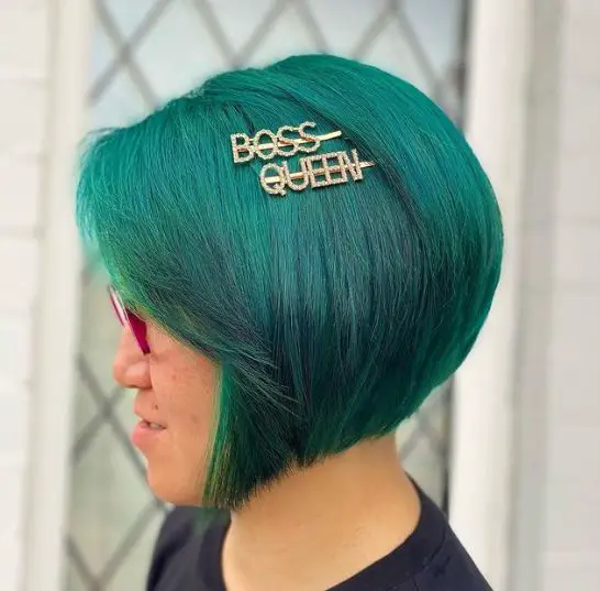 Full Teal Green Hair Color