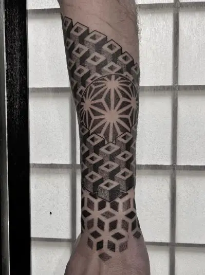 Geometric Pattern Tattoo Piece