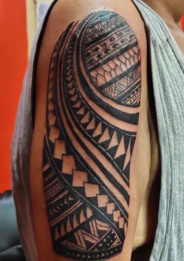 Half Sleeve Pattern Tattoo