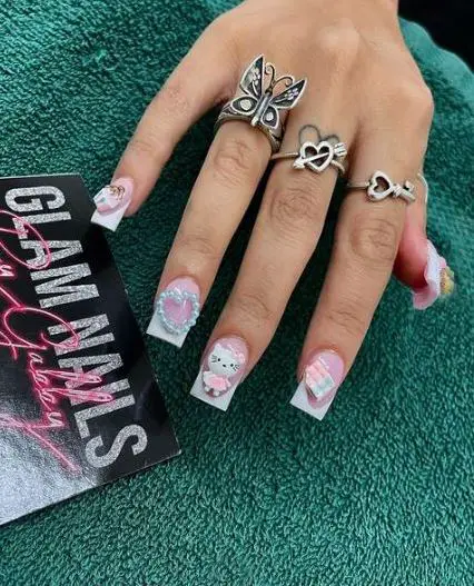 Hello Kitty Design Nails