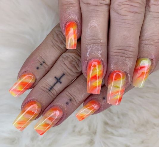 Hot Marble Nail Designs