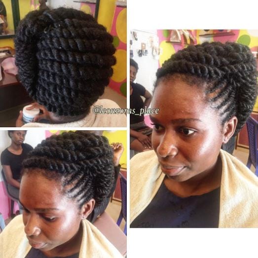 Large Side Flat Twist