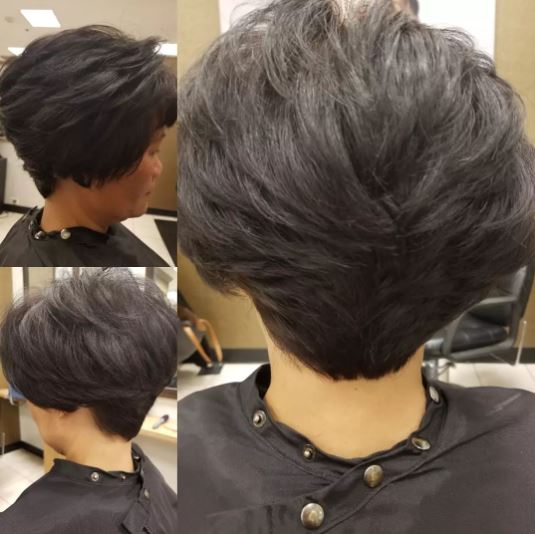 Layered Wedge Haircut