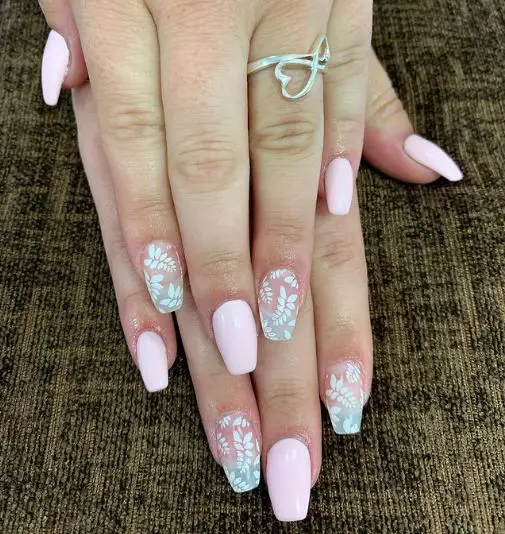 Light Pink Acrylic Nails