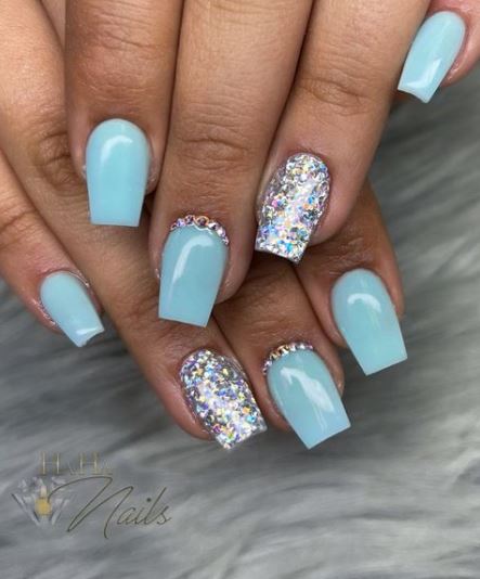 Loose Glitter Acrylic Nails