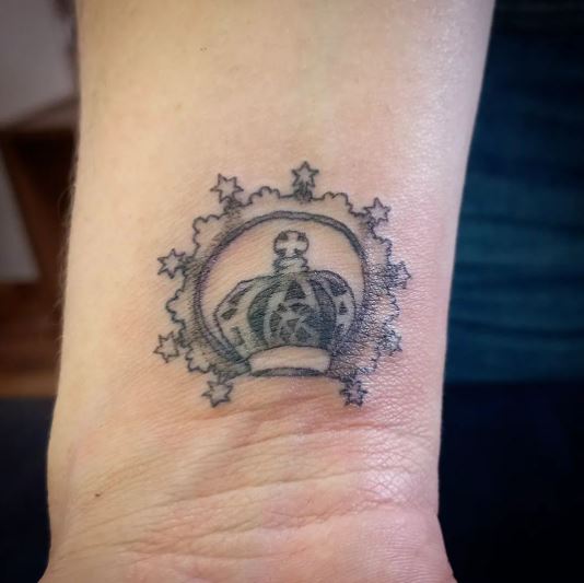 Mini Crown Wrist Tattoo