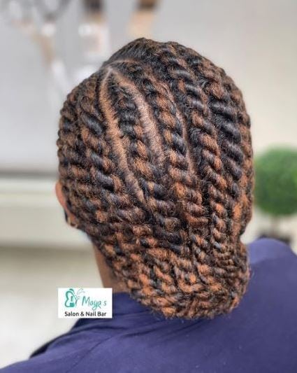 Ombre All Back Flat Twists