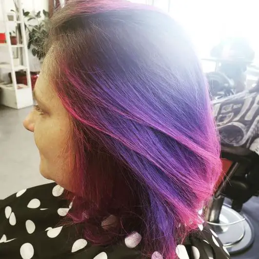 Pink and Purple Wedge Bob