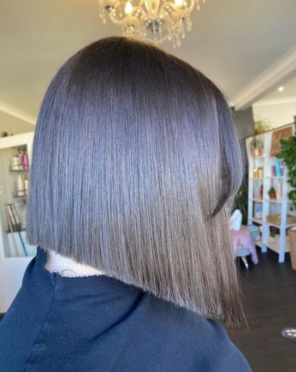 Sleek Angled Bob Haircut