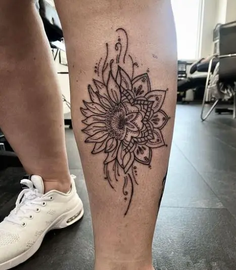 Sunflower Mandala Piece