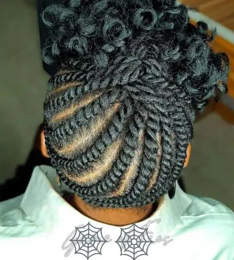 Twist Styles With Curly Ends