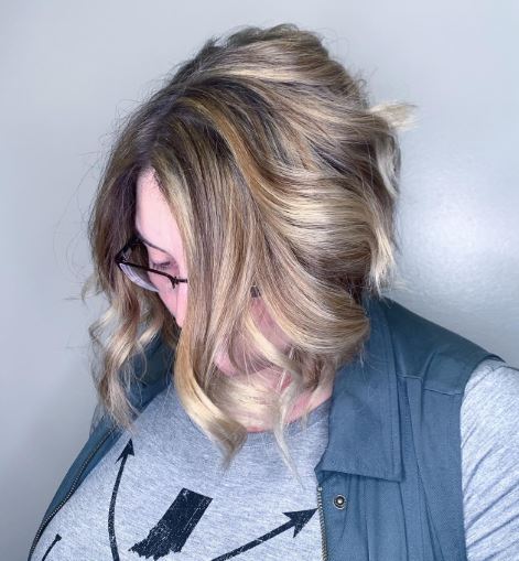 Wavy Modern Wedge Haircut