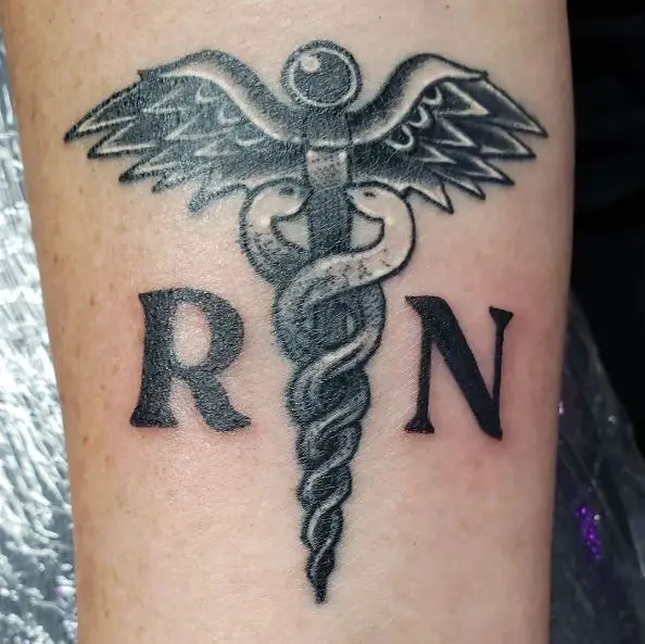 Grey RN Tattoo