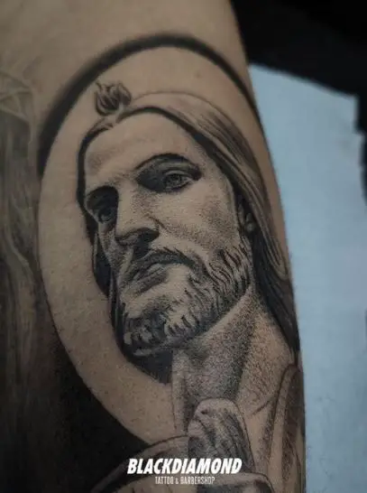 Shaded San Judas Tattoo