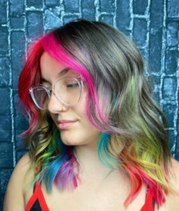 100+ Dyed Bangs And Colored Fringe Hairstyles