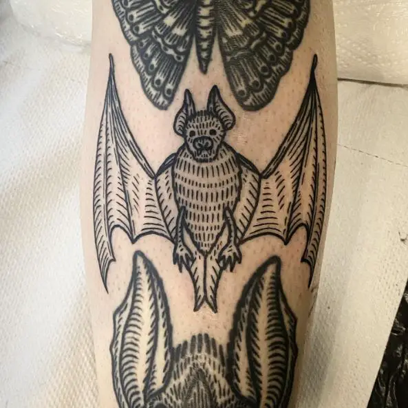 Black Bat Tattoo