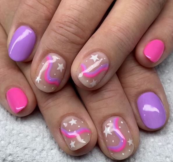 Pastel Pink & Purple