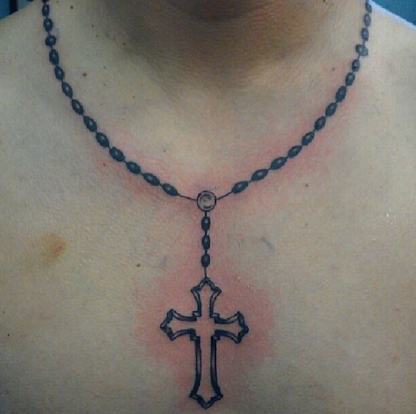 Shade Rosary Necklace Tattoo