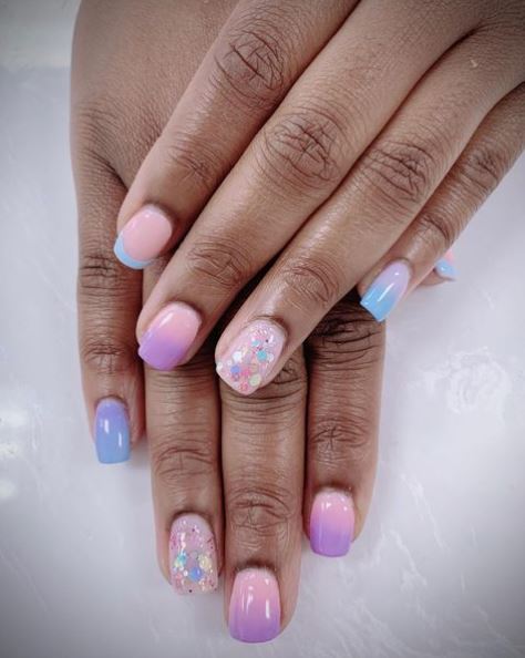 Blue Nails Design