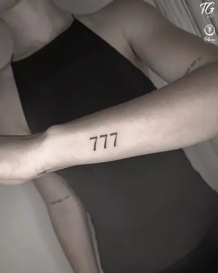 777 Tattoo On Hands