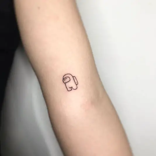 Among Us Imposter Tattoo