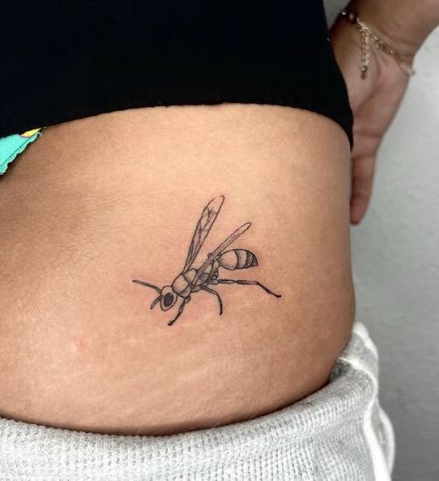 Ant Hip Tattoo