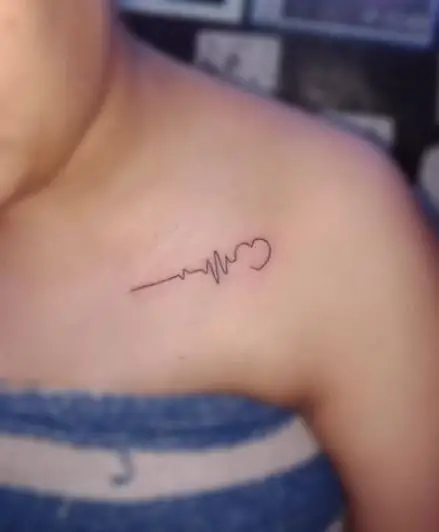 Beating Heart Tiny Tattoo