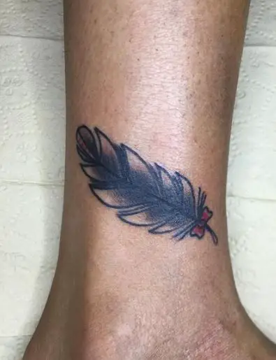 Black Feather Tattoo Piece