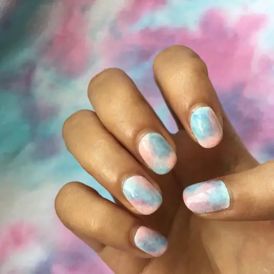 Candy Floss Cotton Candy Nails