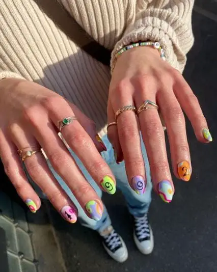 Colorful 92 Baby Nails