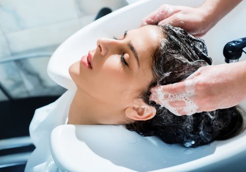 Washing Hair at the Saloon