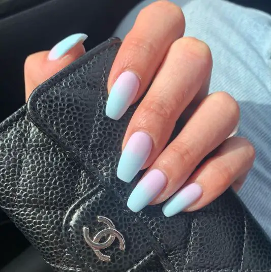 Cotton Candy Ombre Nails