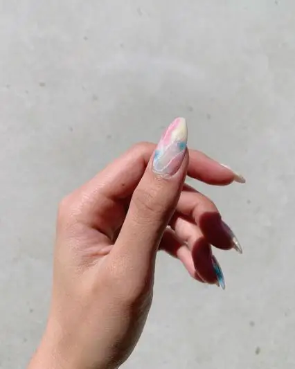 Cotton Candy Skies Nails