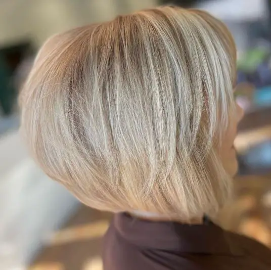 Creamy Blonde Textured Pixie Cut